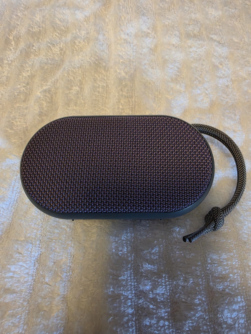 Portable Bluetooth Speaker in Purple with Carry Strap